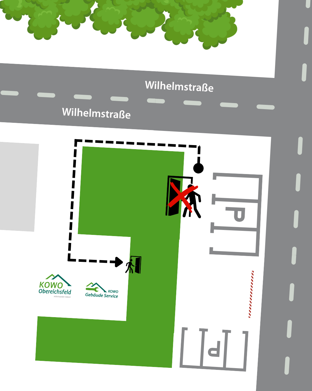 Schaubild Zugang Empfangsbereich | © KOWO Obereichsfeld mbH