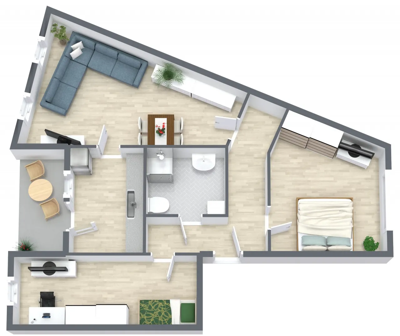 Grundriss der Wohnung